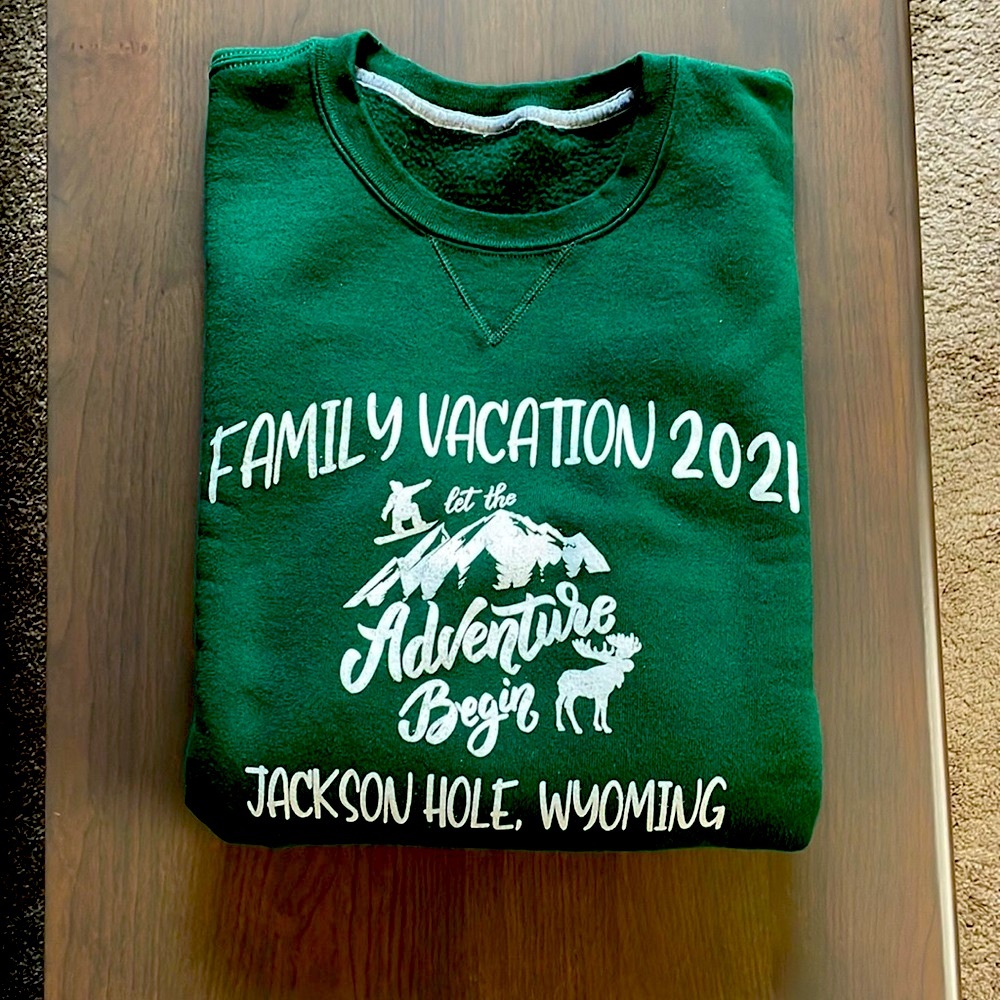 Like New Men’s Russell Crewneck Sweatshirt, Unique Green Colorway